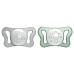 CHICCO Dudlík Physioforma® Micro silikonový 0-2m noční 2 ks