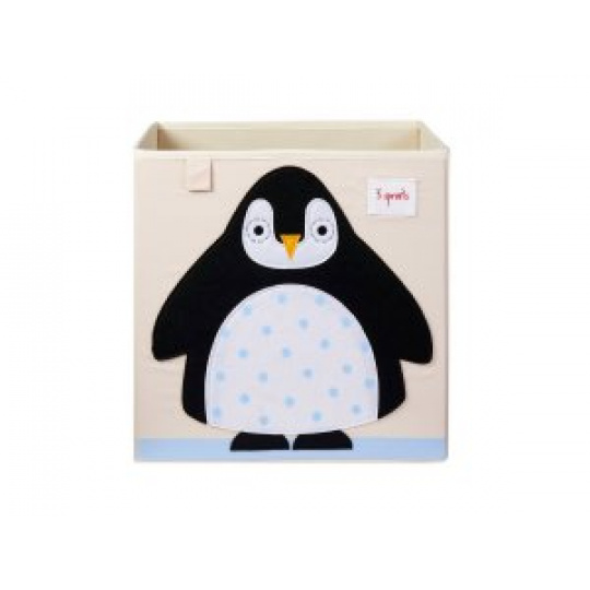 3 SPROUTS Úložný box Penguin Black