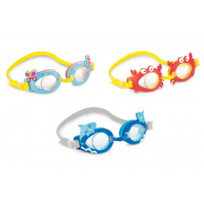 Plavecké brýle dětské zvířátko 16cm 3 druhy na kartě 3-8 let Plavecké brýle dětské zvířátko 16cm 3 druhy na kartě 3-8 let