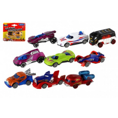 Auto Welly kov/plast 6-7cm na volný chod mix druhů na kartě 11x9x3cm Auto Welly kov/plast 6-7cm na volný chod mix druhů na kartě 11x9x3cm