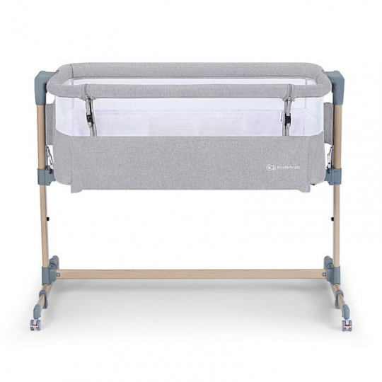 KINDERKRAFT SELECT Postýlka dětská polohovatelná Neste Air Grey Wood, Premium KINDERKRAFT SELECT Postýlka dětská polohovatelná Neste Air Grey Wood, Premium