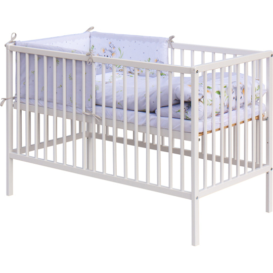 Scarlett Dětská postýlka s kompletní výbavou Scarlett 120 x 60 cm - Koala - šedá Scarlett Dětská postýlka s kompletní výbavou Scarlett 120 x 60 cm - Koala - šedá