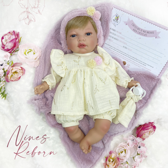 NINES REBORN MIMINKO 40 CM MUŠELÍN 31204