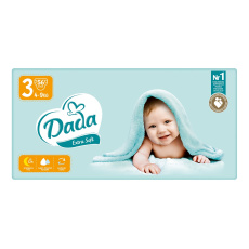 DADA Extra Soft Pleny jednorázové 3 Midi (4-9 kg) 56 ks