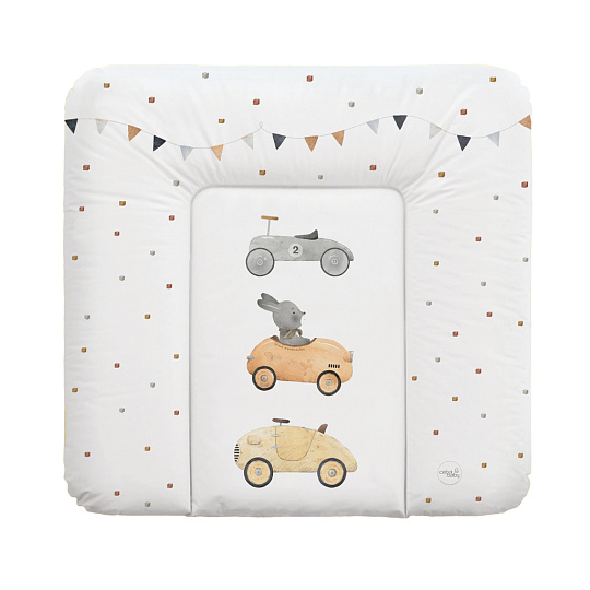 CEBA BABY Podložka přebalovací měkká střední (75x72) Basic Bunny Driver CEBA BABY Podložka přebalovací měkká střední (75x72) Basic Bunny Driver