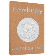 Kojenecká soupravička do porodnice New Baby Sweet Bear šedá Kojenecká soupravička do porodnice New Baby Sweet Bear šedá
