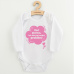 Dětské body s potiskem New Baby Keď plačem, tak mám asi nejaký problém! růžová