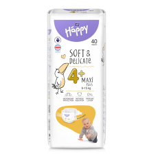 BELLA HAPPY Baby Pleny jednorázové Maxi Plus 9-15 kg 40 ks