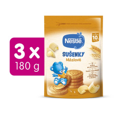 3x NESTLÉ Junior Máslové sušenky 180 g 3x NESTLÉ Junior Máslové sušenky 180 g
