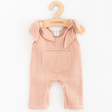 Kojenecké mušelínové lacláčky New Baby Comfort clothes růžová