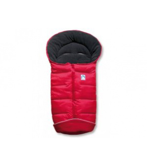 EISBÄRCHEN fusak nylon/fleece červená/tm. šedá