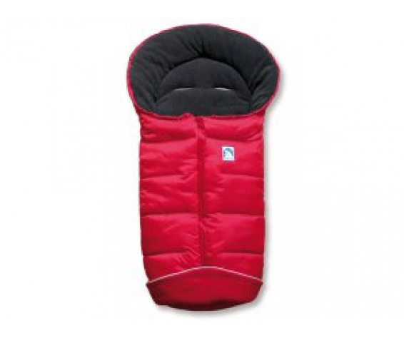 EISBÄRCHEN fusak nylon/fleece červená/tm. šedá