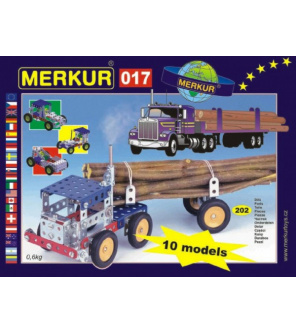 Stavebnice MERKUR 017 Kamion 10 modelů 202ks v krabici 26x18x5cm Stavebnice MERKUR 017 Kamion 10 modelů 202ks v krabici 26x18x5cm