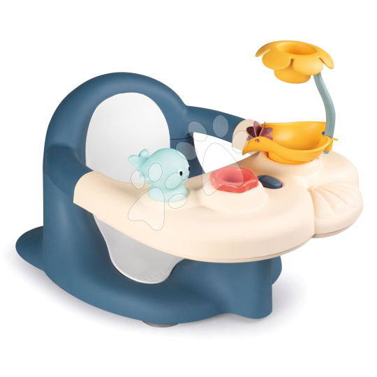 Smoby Sedátko do vaničky Baby Bath Time Little Smoby s přísavkami a vodními hračkami od 6 měsíců