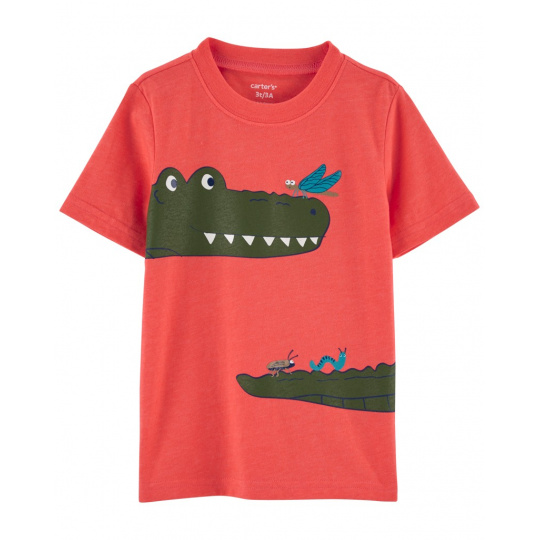 CARTER'S Triko krátký rukáv Red Alligator kluk 18m