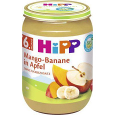 HiPP BIO Jablko s mangem a banány, 190 g - ovocný přírkm HiPP BIO Jablko s mangem a banány, 190 g - ovocný přírkm
