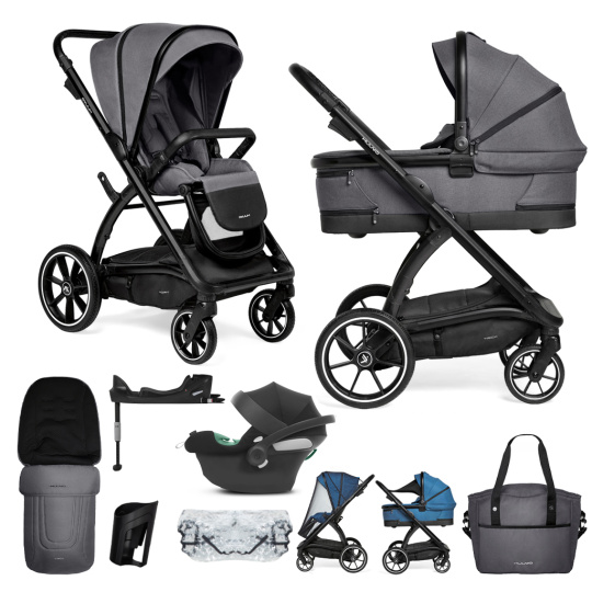 MUUVO SET Kočárek 4v1 Trick Iron graphite + CYBEX Aton B2 i-Size