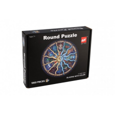 Puzzle kulaté Znamení zvěrokruhu 1000 dílků 67,5x67,5cm v krabici 26x21x5,5cm Puzzle kulaté Znamení zvěrokruhu 1000 dílků 67,5x67,5cm v krabici 26x21x5,5cm