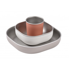 Jídelní sada nerez 3-dílná Terracotta Jídelní sada nerez 3-dílná Terracotta