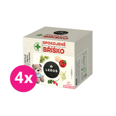 4x LEROS Čaj dětský Spokojené bříško 10x2g