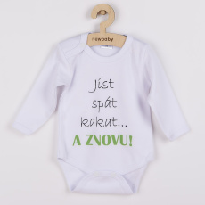 Body s potiskem New Baby jíst spát kakat... A ZNOVU!