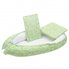 Luxusní hnízdečko s peřinkami pro miminko New Baby Harmony zelené Luxusní hnízdečko s peřinkami pro miminko New Baby Harmony zelené