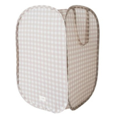 3 SPROUTS Skládací úložný koš Recycled Gingham Beige 3 SPROUTS Skládací úložný koš Recycled Gingham Beige