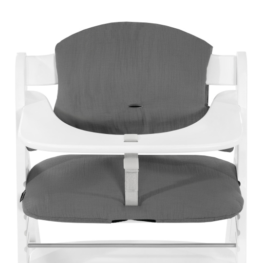 Hauck Polstrování Select na židličky Alpha+,Beta+ a Arketa, Muslin, Dark Grey