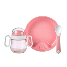 Dětská jídelní sada Mio 3-dílná Deep Pink