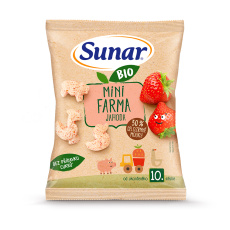 SUNAR BIO Křupky mini farma jahoda 18g SUNAR BIO Křupky mini farma jahoda 18g