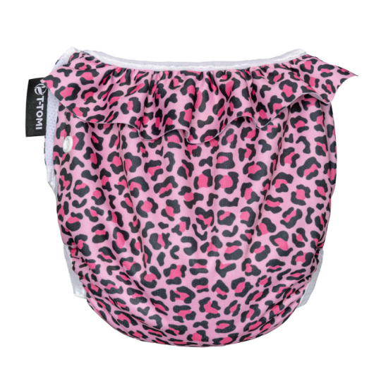 T-TOMI Plavky plenkové s volánkem, 5-15kg, Pink gepard
