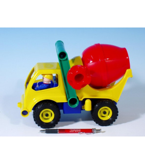 Auto domíchávač s figurkou aktivní plast 27cm 24m+ Auto domíchávač s figurkou aktivní plast 27cm 24m+