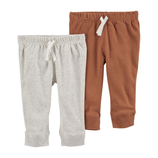 CARTER'S Tepláky Grey&Brown neutrál LBB 2ks 18m