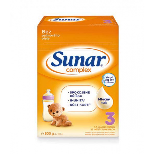 SUNAR Complex 3 Mléko batolecí 600 g