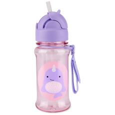 SKIP HOP Zoo tritan Láhev s brčkem 355ml Narval 12m+ SKIP HOP Zoo tritan Láhev s brčkem 355ml Narval 12m+