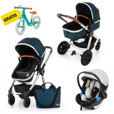 PETITE&MARS Kočárek kombinovaný 3v1 Grand II Platinum indigo + Odrážedlo Rapid Midnight Green ZDARMA PETITE&MARS Kočárek kombinovaný 3v1 Grand II Platinum indigo + Odrážedlo Rapid Midnight Green ZDARMA