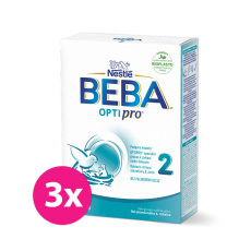 3x BEBA OPTIPRO® 2 Mléko pokračovací, 500 g
