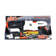 Pistole/Brokovnice na pěnové náboje plast 45cm + pěnové náboje 10ks v krabici 50x25x6cm Pistole/Brokovnice na pěnové náboje plast 45cm + pěnové náboje 10ks v krabici 50x25x6cm