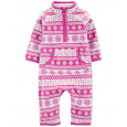 CARTER'S Overal bez nožiček přechodný Purple Patterns dívka 12m   DOPRODEJ