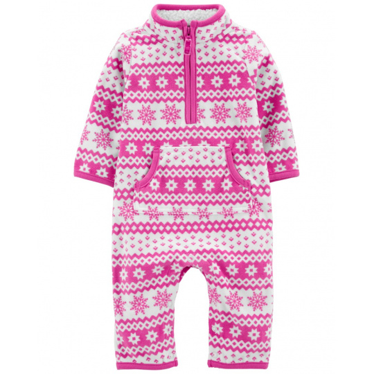 CARTER'S Overal bez nožiček přechodný Purple Patterns dívka 12m   DOPRODEJ