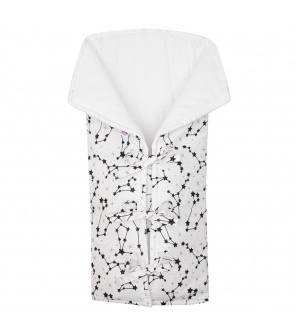 Klasická šněrovací zavinovačka New Baby JACKET nebe bílá Klasická šněrovací zavinovačka New Baby JACKET nebe bílá