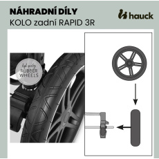 Hauck KOLO zadní RAPID 3 BLACK
