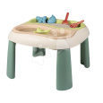 Smoby Stůl na vodu a písek Water&Sand Table Smoby Life  s otvorem pro slunečník a dvojitý kryt s loďkou bábovičkami a nářadím s UV filtrem od 18 měsíců – model 2025