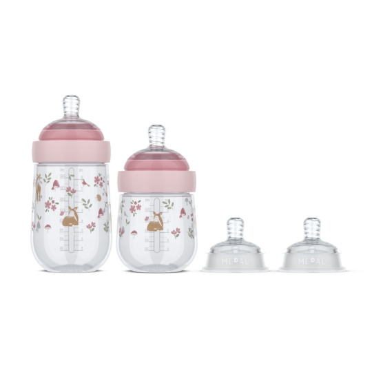 Kojenecké láhve 165 ml + 240 ml + 2 savičky Fairy Garden