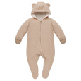 PINOKIO Overal na zips přechodný velvet Lovely Day uni béžová bavlna vel.56