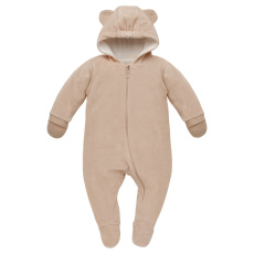 PINOKIO Overal na zips přechodný velvet Lovely Day uni béžová bavlna vel.56 PINOKIO Overal na zips přechodný velvet Lovely Day uni béžová bavlna vel.56