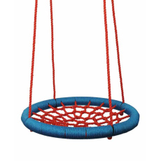 WOODY Kruh houpací (průměr 100 cm) - červeno-modrý
