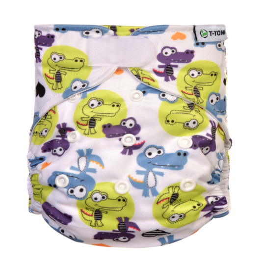 T-TOMI Plena kapsová, typ AIO - suchý zip, 4-15kg, Crocodiles
