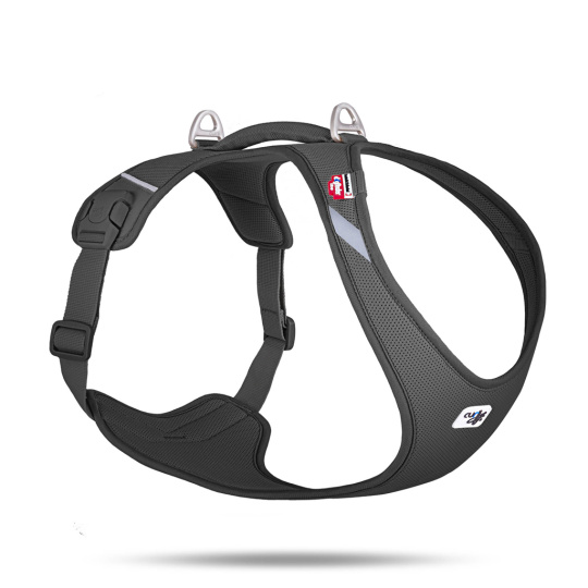 CURLI Postroj pro psy Belka Air-Mesh Black XL, 11,5-18 kg