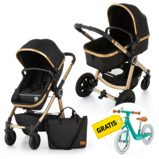 PETITE&MARS Kočárek kombinovaný 2v1 Grand II Golden Ebony + Odrážedlo Rapid Midnight Green ZDARMA PETITE&MARS Kočárek kombinovaný 2v1 Grand II Golden Ebony + Odrážedlo Rapid Midnight Green ZDARMA